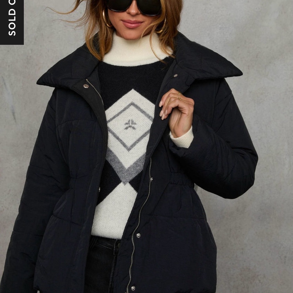 Vici Midnight Black Puffer Coat